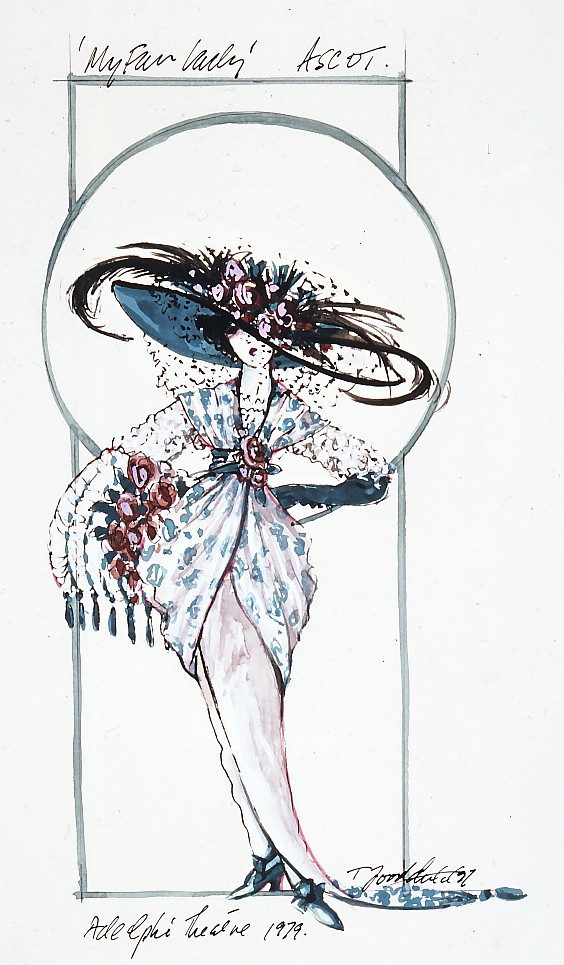 Costume design for the 'Ascot Gavotte' by Tim Goodchild'