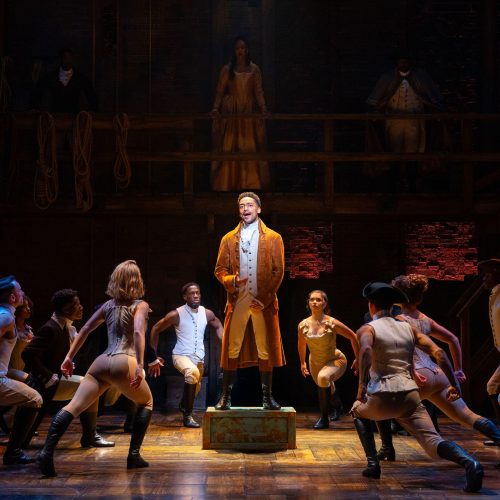 Alex Sawyer as Alexander Hamilton. Photo by Danny Kaan