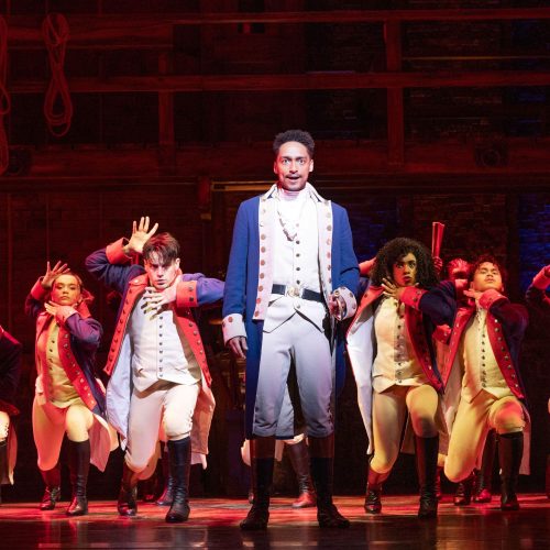 Alex Sawyer as Alexander Hamilton. Photo by Danny Kaan