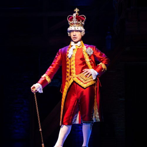Daniel Boys as King George III. Photo by Danny Kaan