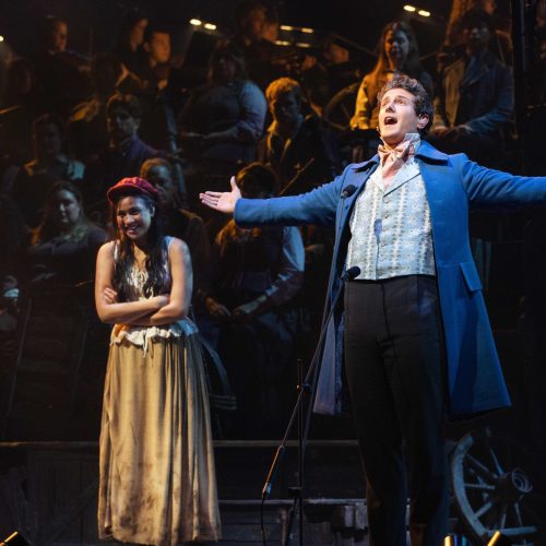 Marius (Jac Yarrow) & Eponine (Emily Bautista). Photograph by Danny Kaan