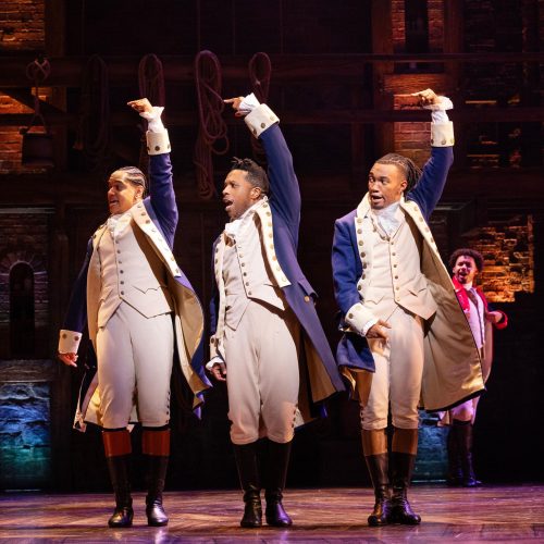 Stephenson Ardern-Sodje, Leslie Odom, Jr. and Shak Mancel James - Photograph by Danny Kaan