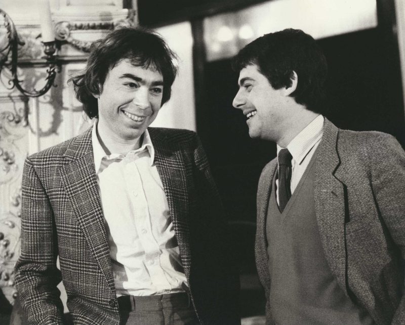 Andrew Lloyd Webber and Cameron Mackintosh in rehearsals