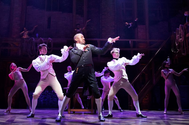 Giles Terera wins the 2018 Laurence Olivier Award for Best Actor in a Musical for his portrayal of Aaron Burr in Hamilton