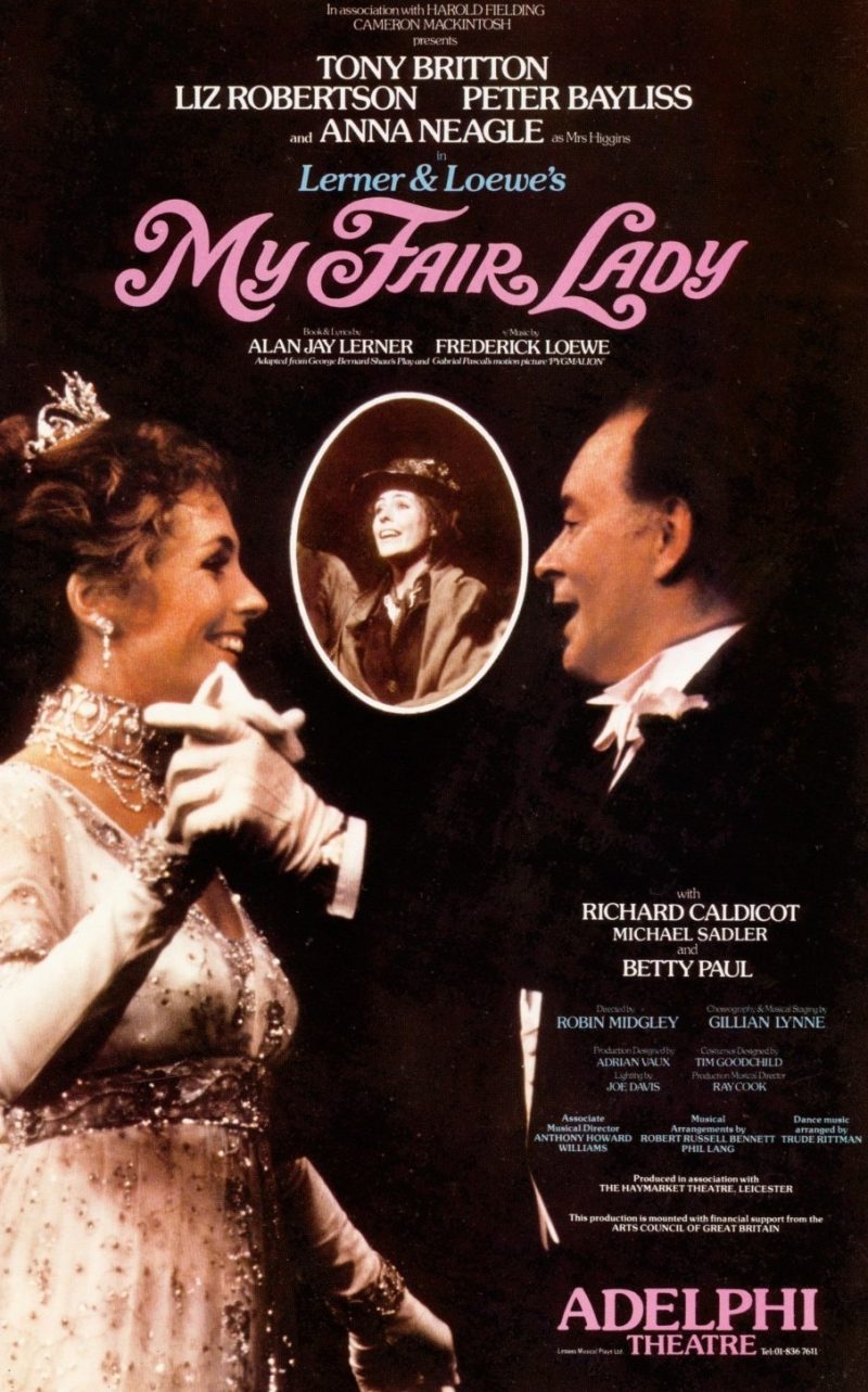 Flyer for My Fair Lady, London