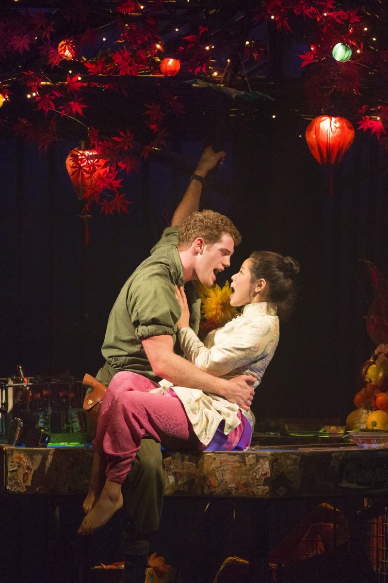 Alistair Brammer as Chris and Eva Noblezada as Kim