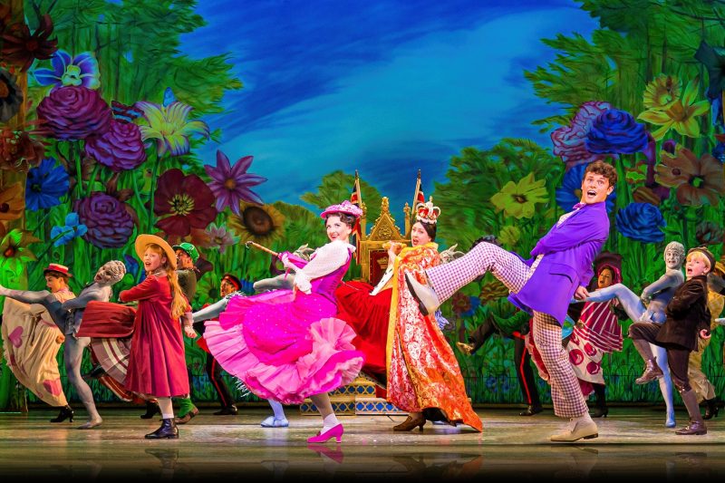 Zizi Strallen as Mary Poppins, Charlie Stemp as Bert and Company for the 2019 West End production of Mary Poppins