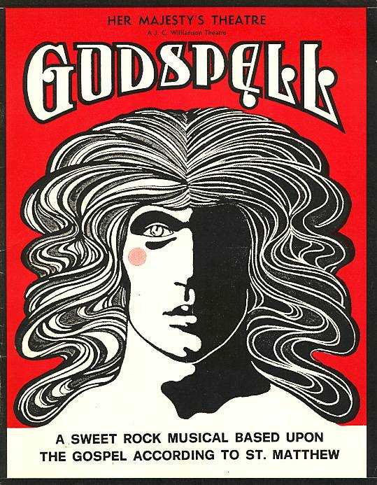 Flyer for Godspell, Her Majesty's Theatre, London