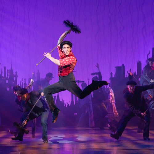 Jack Chambers as Bert. Mary Poppins UK & Ireland Tour. Photo by Danny Kaan