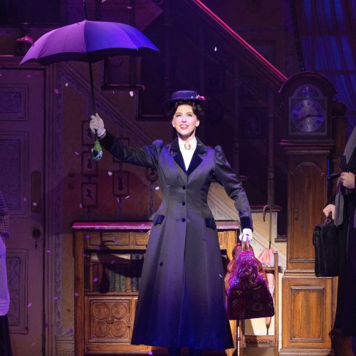 Stefanie Jones as Mary Poppins. Mary Poppins UK & Ireland Tour. Photo by Danny Kaan