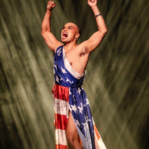 Seann Miley Moore as the Engineer. Miss Saigon UK & Ireland Tour. Photo by Danny Kaan